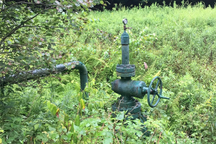 A sealed gas well in Moshannon State Forest  