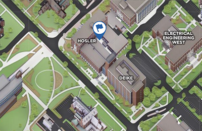 Hosler building on map